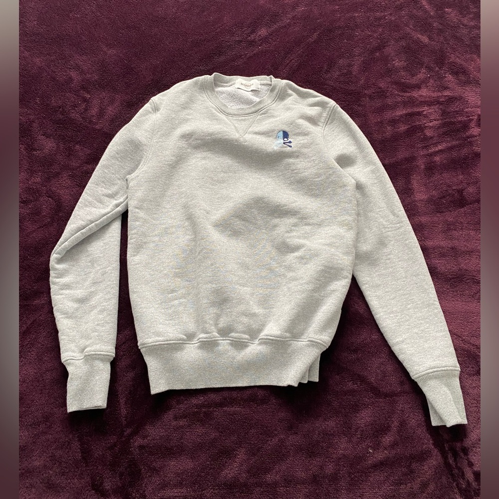 Soul Cycle Grey Pullover Hoodie with Skull